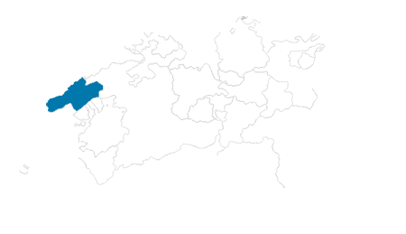 Karte: Neuenburg auf der Schweizkarte